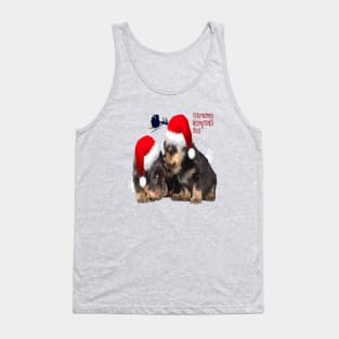 Holiday Ready Rottweilers A Puppy First Christmas Tank Top